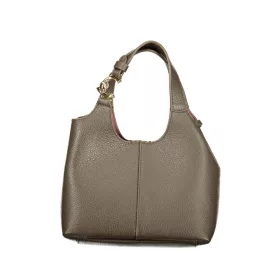   Coccinelle C-Easy sötét taupe női marhabőr hobó válltáska 20 x 15 x 13 cm
