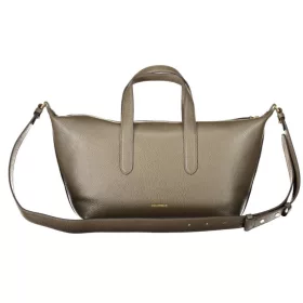   Coccinelle Beat Generation női taupe barna bőr kézitáska 30 x 21 x 15 cm