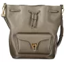 Coccinelle Beat Generation taupe bőr bucketbag, vödörtáska 27 × 21 × 14 cm