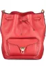 Coccinelle piros bőr bucketbag, vödörtáska 27 x 21 x 14 cm