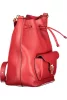 Coccinelle piros bőr bucketbag, vödörtáska 27 x 21 x 14 cm