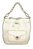 Coccinelle törtfehér női bőr vödörtáska, bucketbag 21x 18 x 12 cm