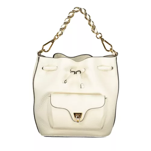 Coccinelle törtfehér női bőr vödörtáska, bucketbag 21x 18 x 12 cm