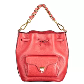   Coccinelle piros női bőr vödörtáska, bucketbag 21x 18 x 12 cm