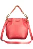Coccinelle piros női bőr vödörtáska, bucketbag 21x 18 x 12 cm