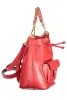 Coccinelle piros női bőr vödörtáska, bucketbag 21x 18 x 12 cm