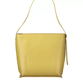   Coccinelle U4K C-Me Lock mustársárga női bőr bucket bag, vödörtáska 30 x 26 x 12 cm