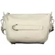 Coccinelle Gretel Ribbon törtfehér bőr női oldaltáska, crossbody  26 x 20 x 7 cm