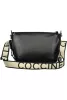 Coccinelle Gretel Ribbon fekete női bőr oldaltáska, crossbody 26 x 20 x 7 cm