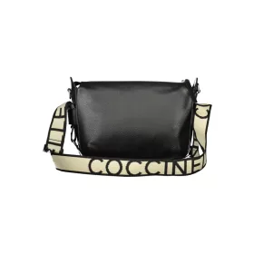   Coccinelle Gretel Ribbon fekete női bőr oldaltáska, crossbody 26 x 20 x 7 cm