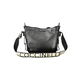    Coccinelle fekete női bőr vödörtáska, bucketbag 25 x 24 x 6 cm