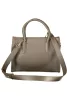 Coccinelle Myrtha26 sötét taupe női bőr tote bag, oldalpánttal 26 x 19 x 12 cm