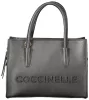 Coccinelle Myrtha26 fekete női bőr tote bag, oldalpánttal 26 x 19 x 12 cm