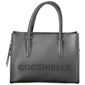   Coccinelle Myrtha26 fekete női bőr tote bag, oldalpánttal 26 x 19 x 12 cm