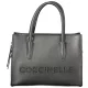Coccinelle Myrtha26 fekete női bőr tote bag, oldalpánttal 26 x 19 x 12 cm
