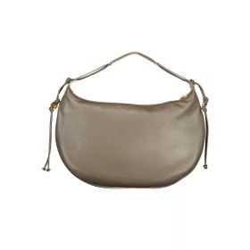   Coccinelle sötét taupe női bőr válltáska 45 x 27 x 2 cm