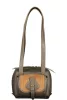 Coccinelle Mavery Pocket sötét taupe-konyak női marhabőr válltáska 16 x 14 cm