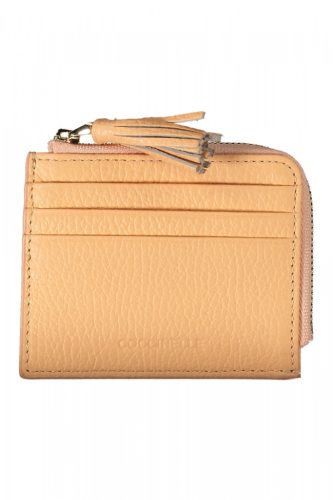  Dámska kožená peňaženka Coccinelle oranžovej farby 10 x 8,5 x 1 cm