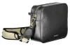  Dámska čierna kožená crossbody kabelka Coccinelle 22 x 7 x 17 cm