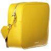 Dámska kožená kabelka cez rameno Coccinelle žltá, párty taška 22 x 17 x 6 cm