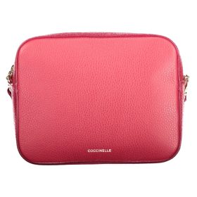    Dámska kabelka cez rameno Coccinelle červená, párty taška 22 x 17 x 6 cm