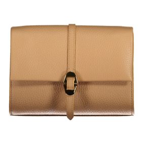    Coccinelle camel, kožená dámska kabelka cez rameno 20 x 14 x 7 cm