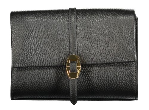  Dámska kožená kabelka cez rameno Coccinelle čierna 20 x 14 x 7 cm