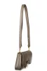 Coccinelle U4K C-Me Lock sötét taupe női bőr válltáska, oldaltáska 20 x 12 x 4 cm