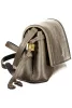 Coccinelle Thess sötét taupe női bőr oldaltáska, crossbody 20 x 12 x 7 cm