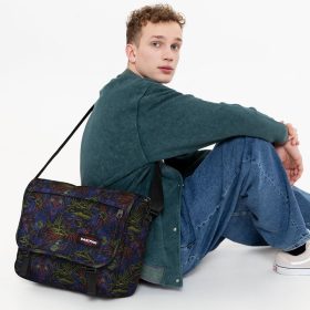    Eastpak Delegate+ Neonprint čierna bočná taška, taška na notebook 17"