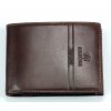  Hnedá pánska kožená peňaženka Emporio Valentini s prackou vo vnútri 13x9,5 cm