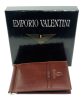  Kožená dolárová peňaženka Emporio Valentini hnedá 11 x 8 cm