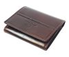  Kožená pánska peňaženka Emporio Valentini hnedá 10 x 9 cm