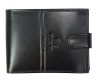  Emporio Valentini čierna pánska kožená peňaženka 13 x 9 cm