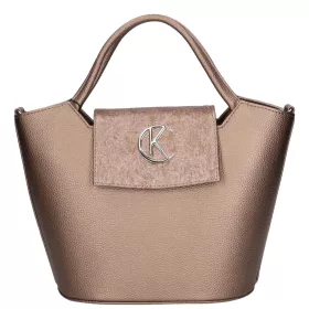    Karen Grip červená, dámska kabelka z vláknitej kože, taška cez rameno