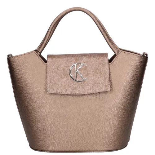  Karen Grip červená, dámska kabelka z vláknitej kože, taška cez rameno