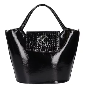    Karen Grip červená, dámska kabelka z vláknitej kože, taška cez rameno