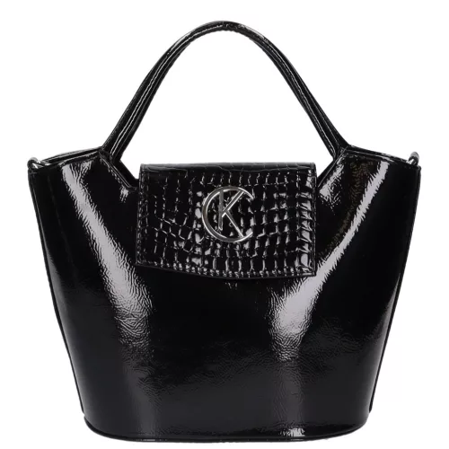  Karen Grip červená, dámska kabelka z vláknitej kože, taška cez rameno