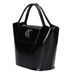    Karen Grip červená, dámska kabelka z vláknitej kože, taška cez rameno