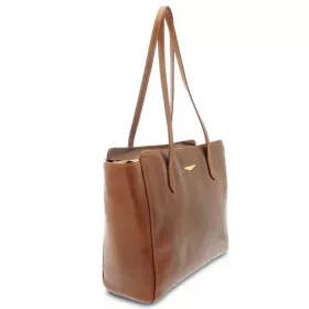    Dámska kožená kabelka cez rameno Giudi, Vacchetta 38 × 26,5 cm