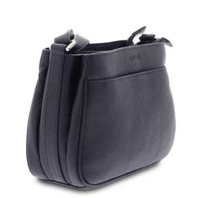    Dámska kožená kabelka cez rameno Giudi tmavomodrá 25 × 17 cm