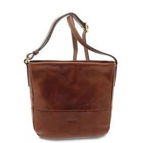    Dámska jednodielna kožená taška cez rameno značky Giudi, Vacchetta 26 × 23 cm