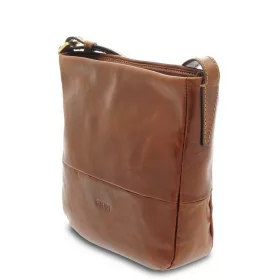    Dámska jednodielna kožená taška cez rameno značky Giudi, Vacchetta 26 × 23 cm