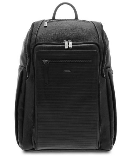  Čierny kožený ruksak Giudi 43 × 32 cm