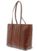  Dámska veľká kožená kabelka cez rameno Giudi, shopper Vacchetta 42 × 29 cm