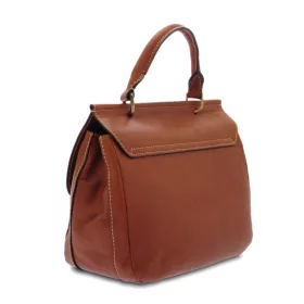    Dámska kožená dizajnová kabelka cez rameno Giudi Simona, Vacchetta 38 × 31 cm