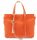  Giudi oranžová dámska kožená kabelka cez rameno 39 × 29 cm
