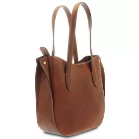    Dámska kožená dizajnová kabelka cez rameno Giudi Simona, Vacchetta 38 × 31 cm