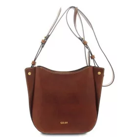    Dámska kožená dizajnová kabelka cez rameno Giudi Simona Tracollina, Vacchetta 28 × 22 cm