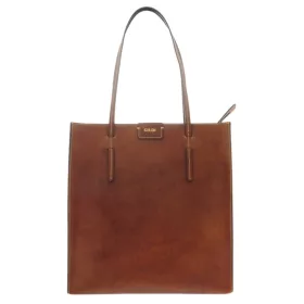    Dámska kožená taška cez rameno Giudi, Vacchetta, dvojitá priehradka na zips 24,5 × 18 cm